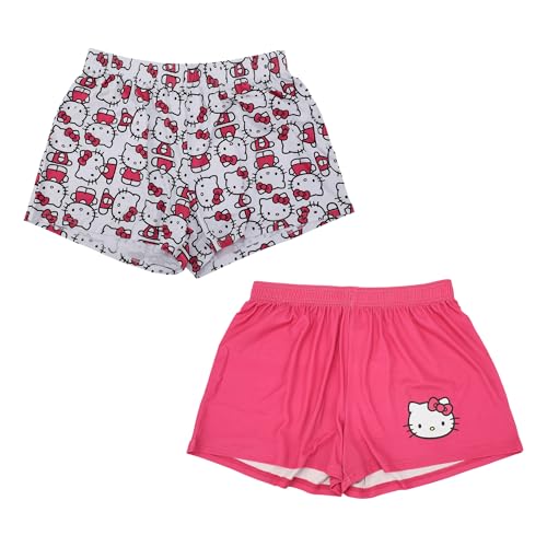 Bioworld Hello Kitty Character Print Women's 2-Pack Sleep Pajama Shorts -XXL