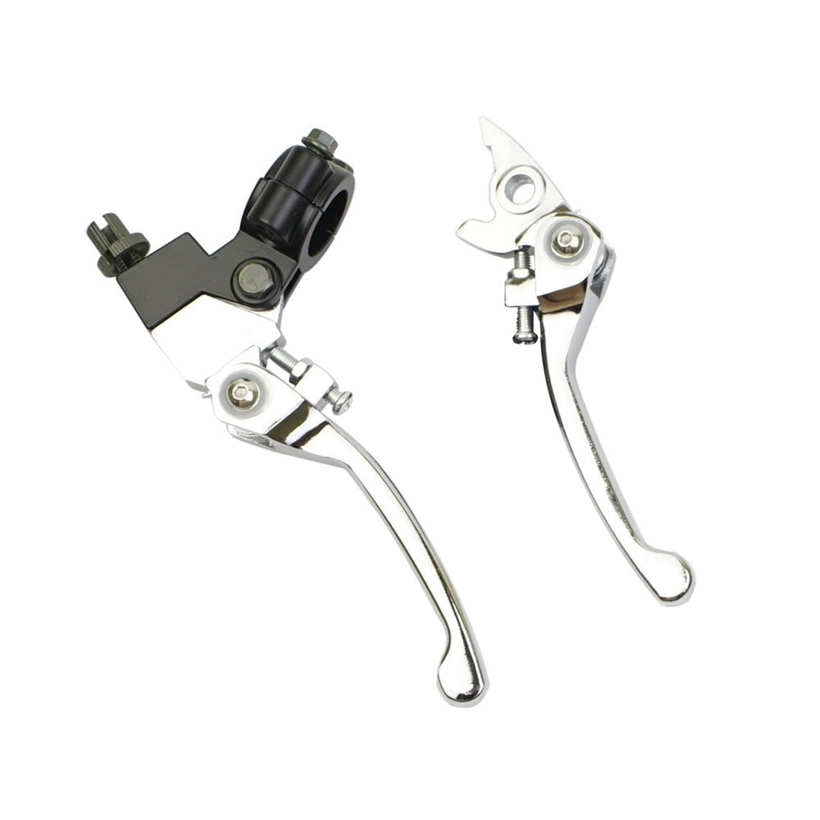 Tingyus Silver A Lever Motorbike Brake Lever 22Mm Folding Handlebar Pit Dirt Bikes Clutch Brake Lever For 50Cc - 200Cc Atv Bike Motocross(Silver A Lever)