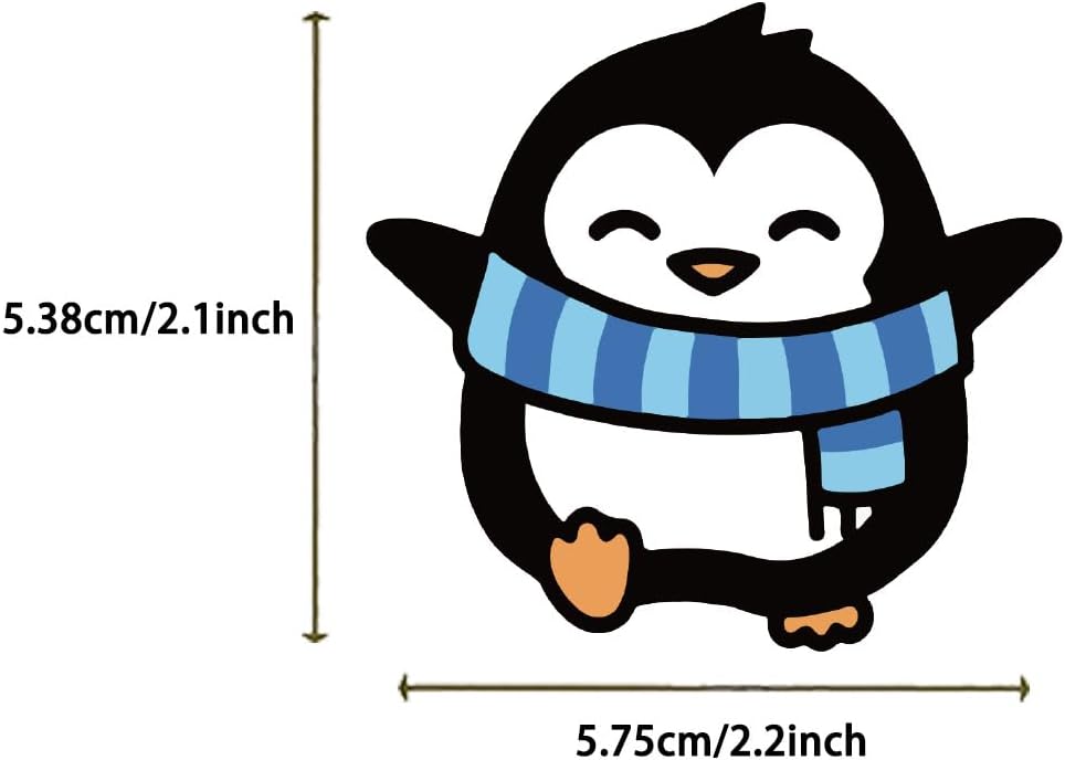 100 Pcs Cute Penguin Stickers Funny Penguin Waterproof Vinyl Laptops Decals for Water Bottle Bumper Journal Cartoon Animals Party Reward Sticker for Kids Teens Adults - Image 4