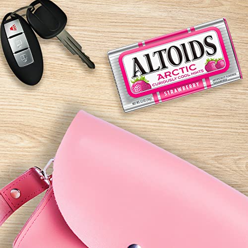ALTOIDS Arctic Strawberry Breath Mints Hard Candy Bulk, 1.2 oz Tin (Pack of 8) - Thumbnail 7