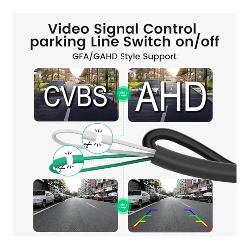 Caméra de recul pour voiture grand angle 170 HD 1080P vision AHD - 6