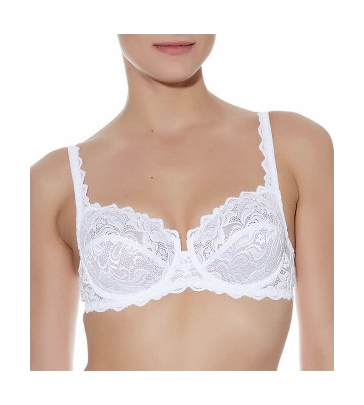 Wacoal Women's White Eglantine Classic Underwire Bra In Noir, Honey Beige Or (Webfa662) *Sizes B-E*