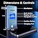 KetoTracker Ketone Breath Meter, Ketone Meter for Ketosis Monitoring, Breath Ketone Tester, No Strips Needed, 1-Button Management with 10pc Mouthpieces(Blue)