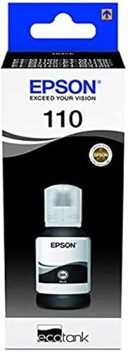 Epson 110 Ecotank Pigment Ink Bottle 120 ml, Black