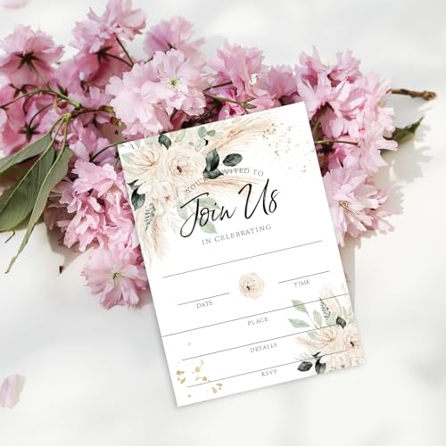 Whaline W11688 25 Sets Floral Invitations thumb #5