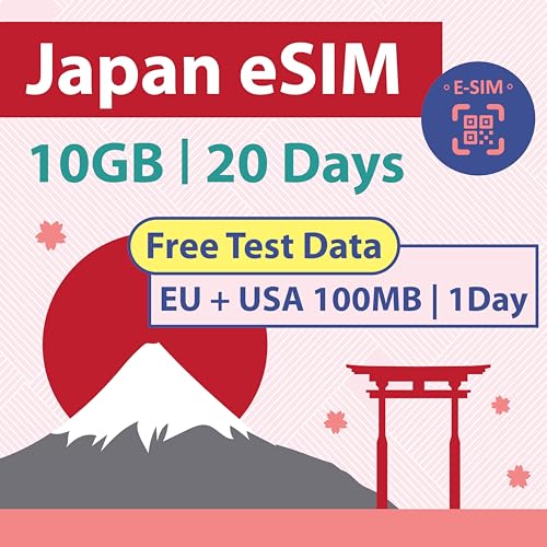 Japan Data ONLY eSIM Card 20 Days | 10GB of 5G LTE Internet Data ...