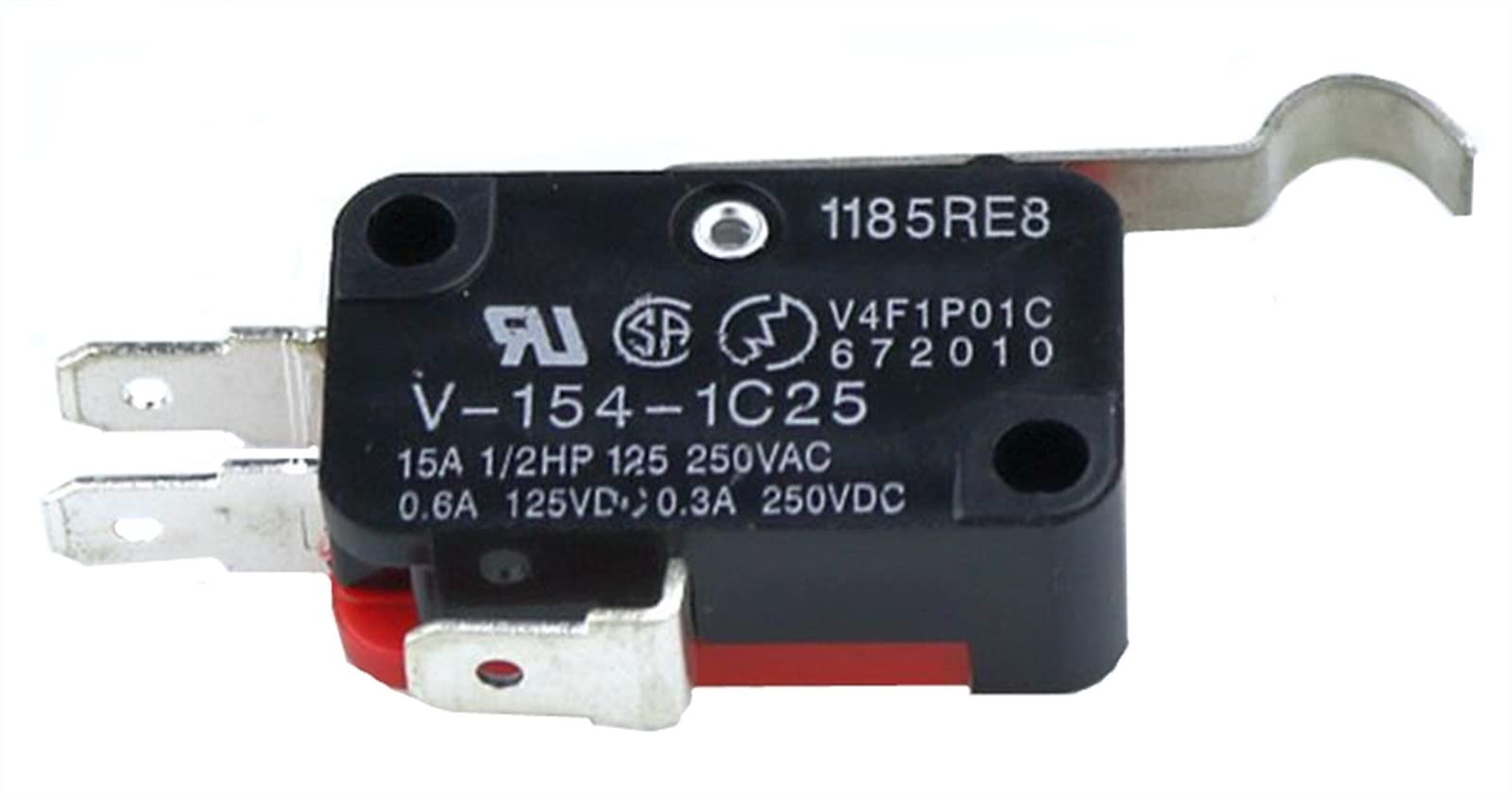 JNURGWLYH Replacement Parts Limit Switch 1pcs Microswitch Stroke Limit Switch V-15-1C25 / V-151-1C25 / V-152-1C25 / V-153-1C25 / V-154-1C25 / V-155-1C25 / V-156-1C25 V-15-1B5(V-154-1c25)