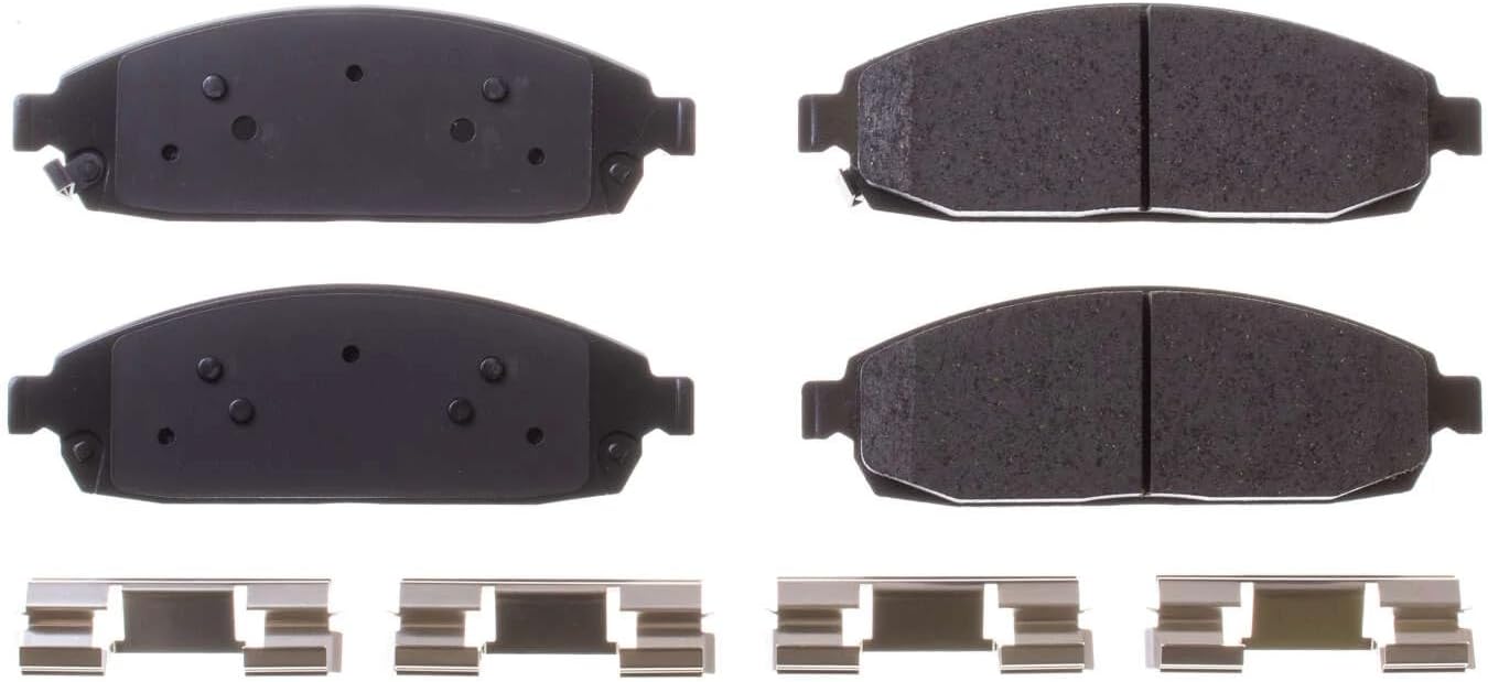 PowerStop Front Brake Pads For Jeep Commander 2006-10 | Jeep Grand Cherokee 2005-10 - Z17 Ceramic Brake Pads With Installation Hardware, 17-1080