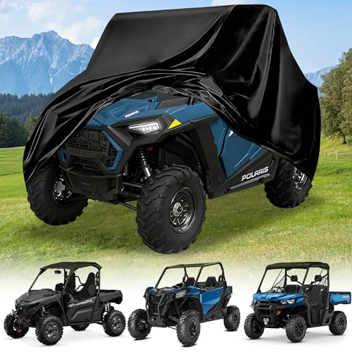 QYMOTO Universal UTV Covers 2-3 Seater, Side by Side UTV Cover Windproof Waterproof Outdoor...