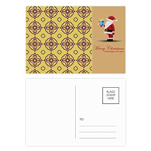 Cartes postales Thaïlande Père Noël or violet, lot idéal à offrir en cadeau