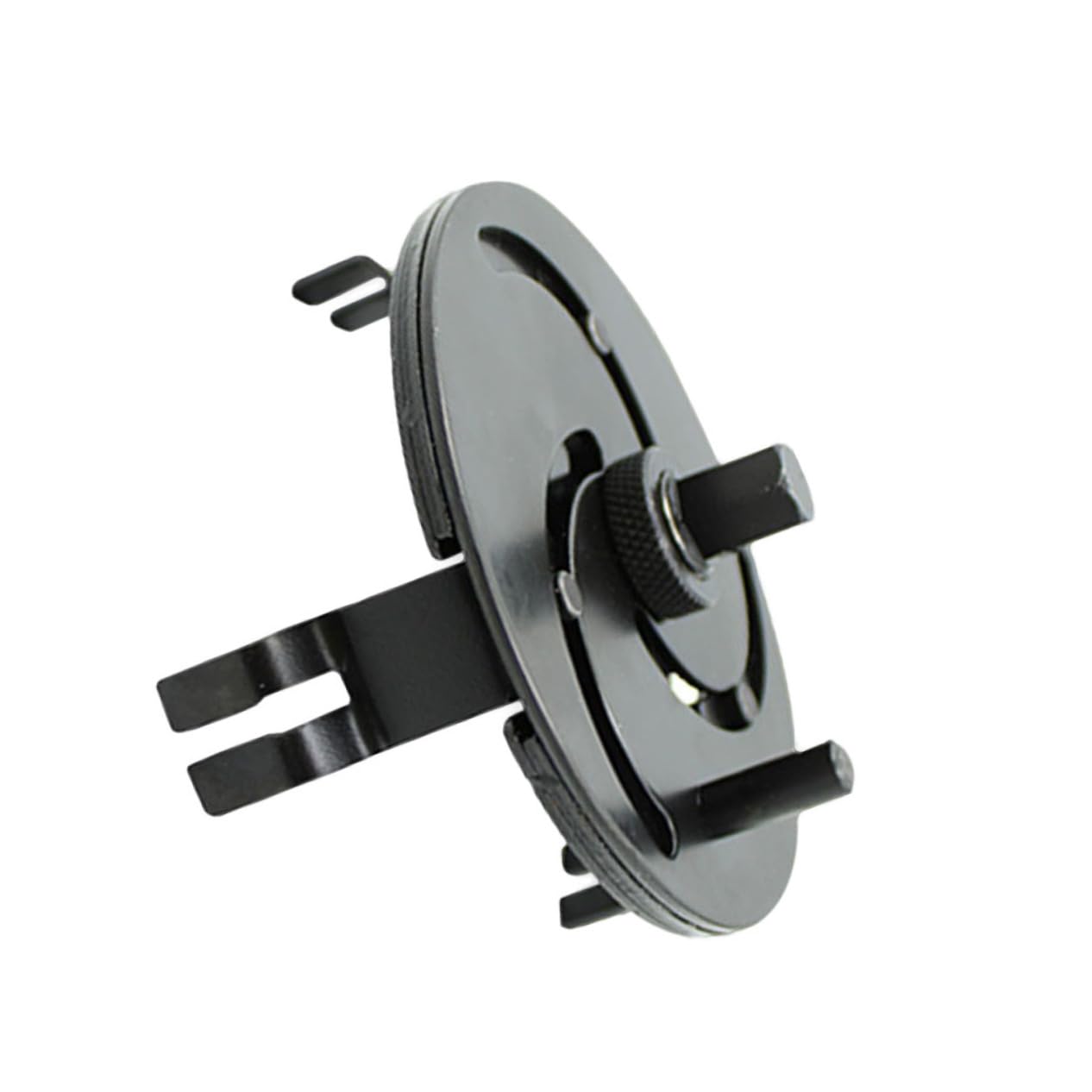 PRETYZOOM Lid Removal Wrench Adjustable Jaws Repair Tool for Vehicle Oil Cover Design for Collars Durable Metal Construction Black