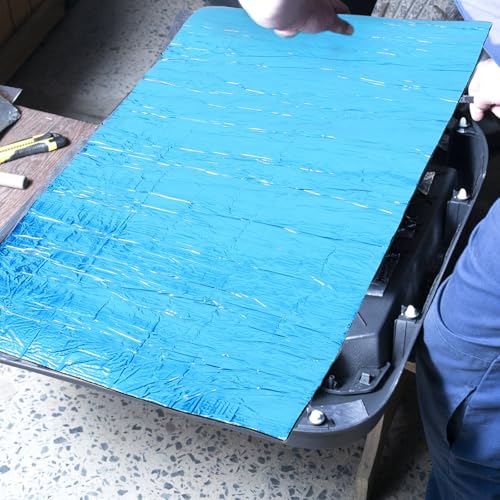 Coussin isolant automobile en aluminium bleu pour une insonorisation durable