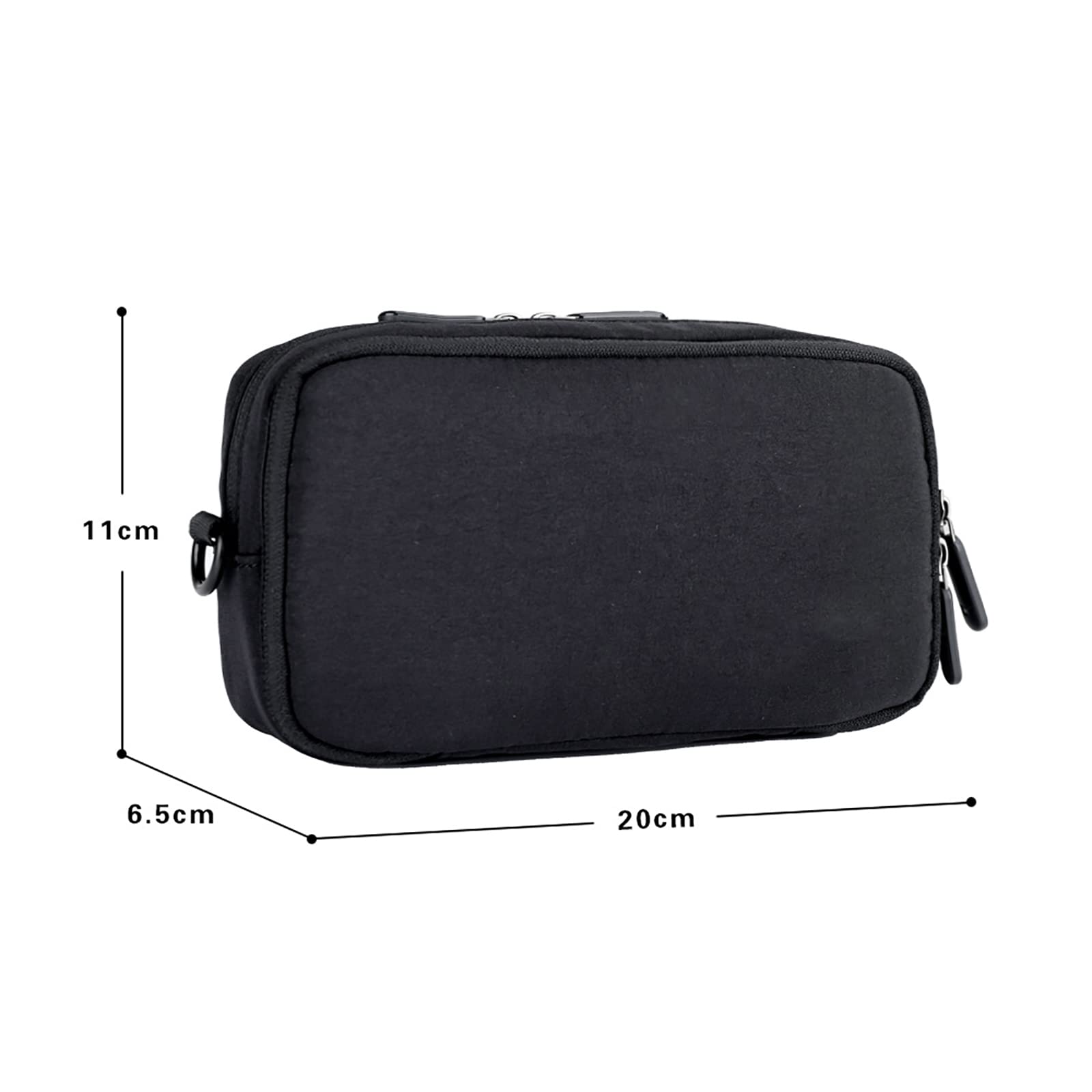 Bolsa de Manillar de Bicicleta Bolsa de Bicicleta de Poliéster Impermeable Multifuncional Bolsa de Almacenamiento de Bolsa de Tubo Superior con Correa de Hombro Extraíble