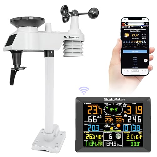 Smart Gadgets 20 WISKA WiFi Weather Station with 8.3 Inch Large Display, Wireless ...