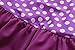 ATTRACO Baby Girls One Piece Swimwear Ruffle Swimsuit Polka Dot Purple 3T