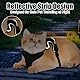 Katzen Leinen mit Geschirr,Katzengeschirr mit Leine,Verstellbares Cat Harness, Ausbruchsicher Katzen Geschirr Set mit Leine, Katzenleine mit Reflektierenden Streifen