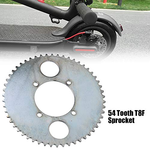 Corrente de 54 dentes T8F placa de engrenagem de 4 furos forte resistência scooter elétrica roda den