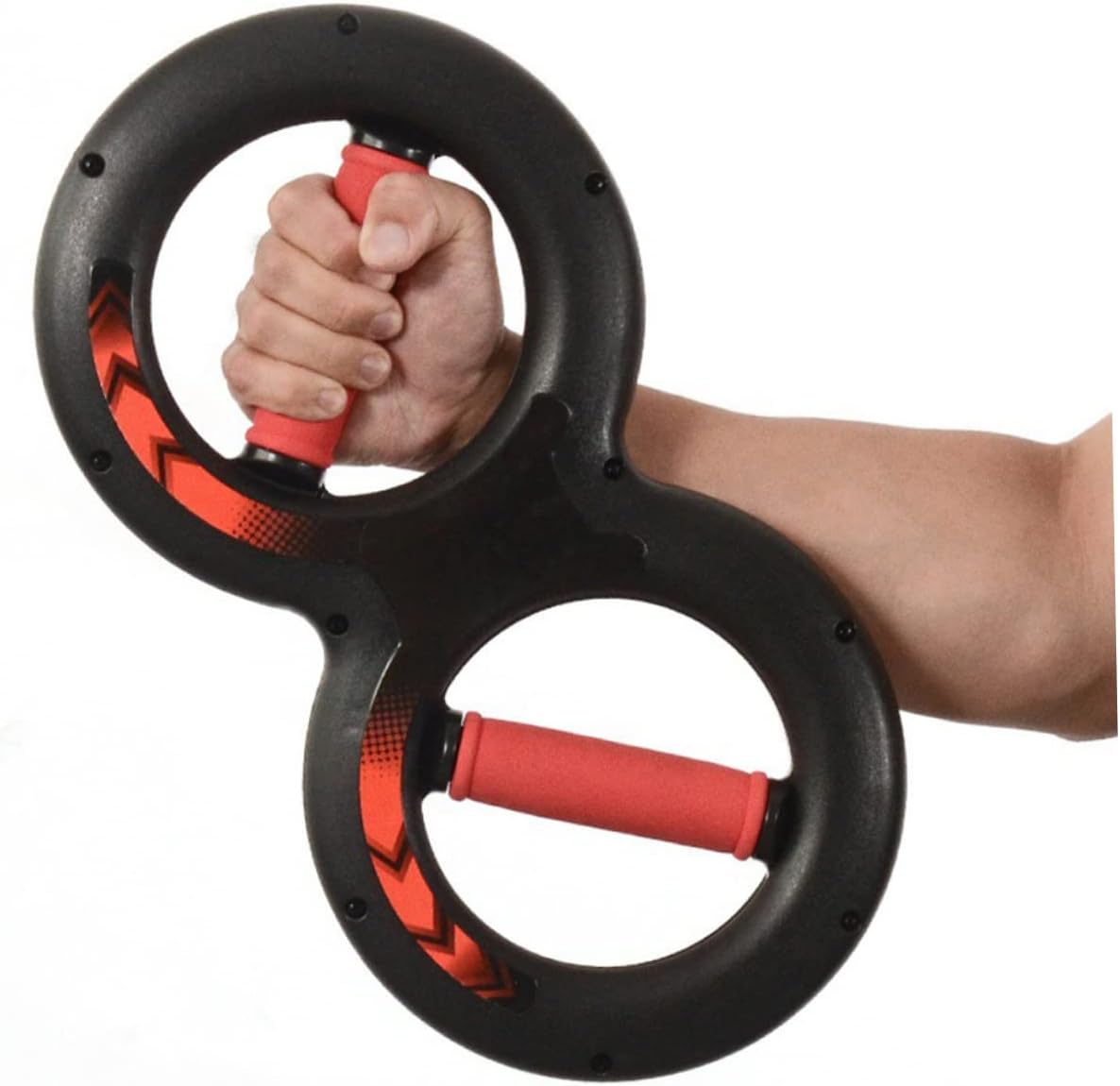 Multifunctional Shaped Wrist Strength Trainer Red Durable Hand Grip Exerciser for Athletes Climbers Weightlifters with Enhanced Grip Strength and Forearm Training