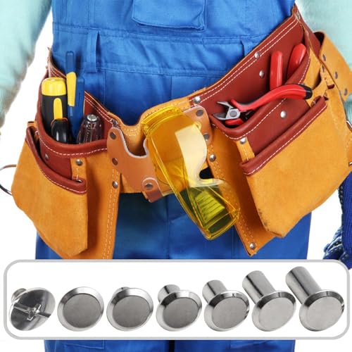 xiaoxiaozhijia 110 Stück Chicago Schrauben, M5 Schraubnieten-Set, Schraubenlänge 4/5/6/8/10/12mm,Hülsenmuttern für DIY Leder Dekoration,Bucheinband,Taschen,Schuhe und Stiefel (Bronze)