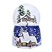 Produktbild bozitian Kristallkugel Spieluhr, Weihnachten Dorf LED-Schneekugel mit Musik, 3D-Sternbild Kristallkugel klare Kugel Glas, Perfekte Heimdekoration, Valentinstagsgeschenk