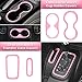 E-cowlboy 18 PCS Full Set Interior Decoration Trim Kit Steering Wheel Center Console Door Handle Air Conditioning Vent Cup Holder Gear Cover Trim for Jeep Wrangler JK JKU 2011-2018 4-Door (Pink)