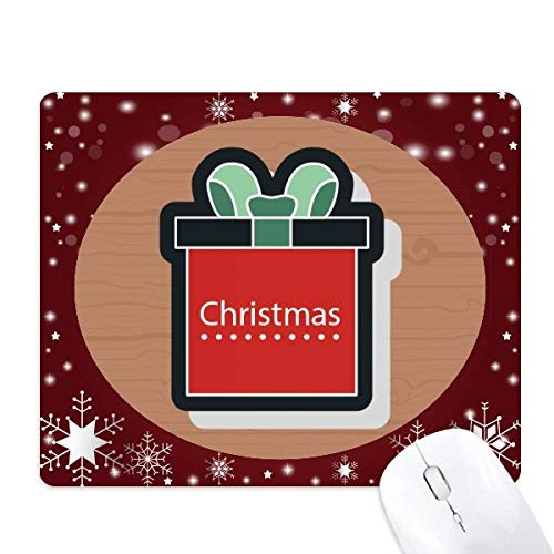 Tapis de souris de Noël cartoon motif flocon de neige pour ordinateur tapis hivernal de bureau