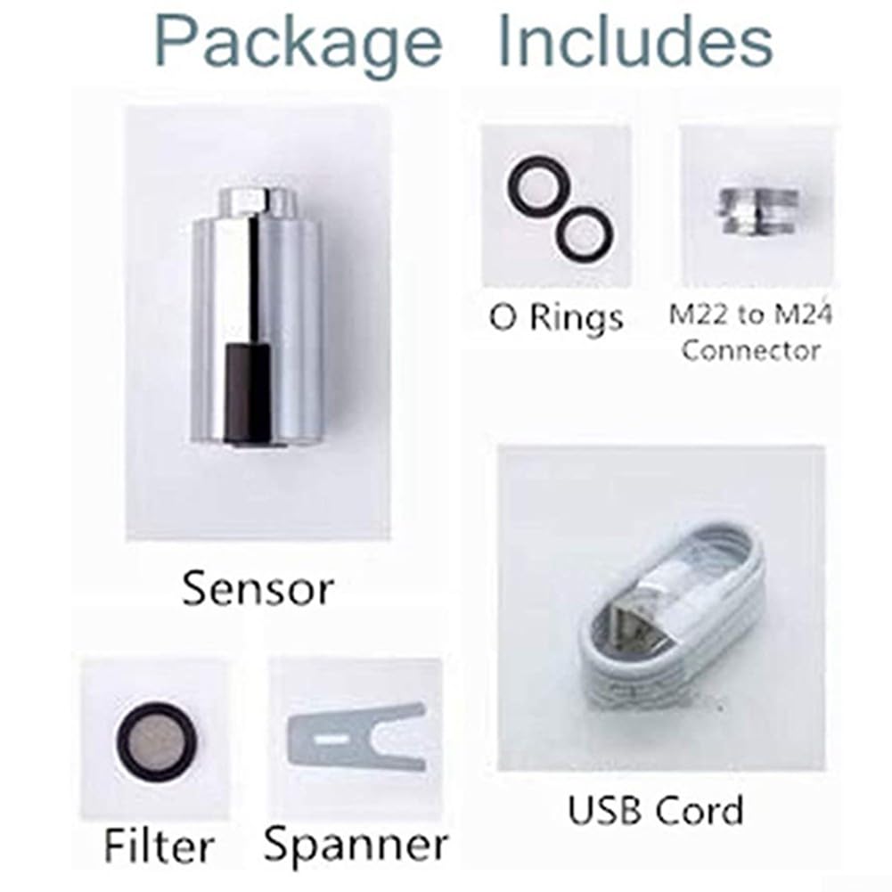 Adaptador inteligente de grifo sin contacto, sensor de inducción para ahorro automático de agua, protección antidesbordamiento, fácil instalación, ideal para uso en cocina y baño