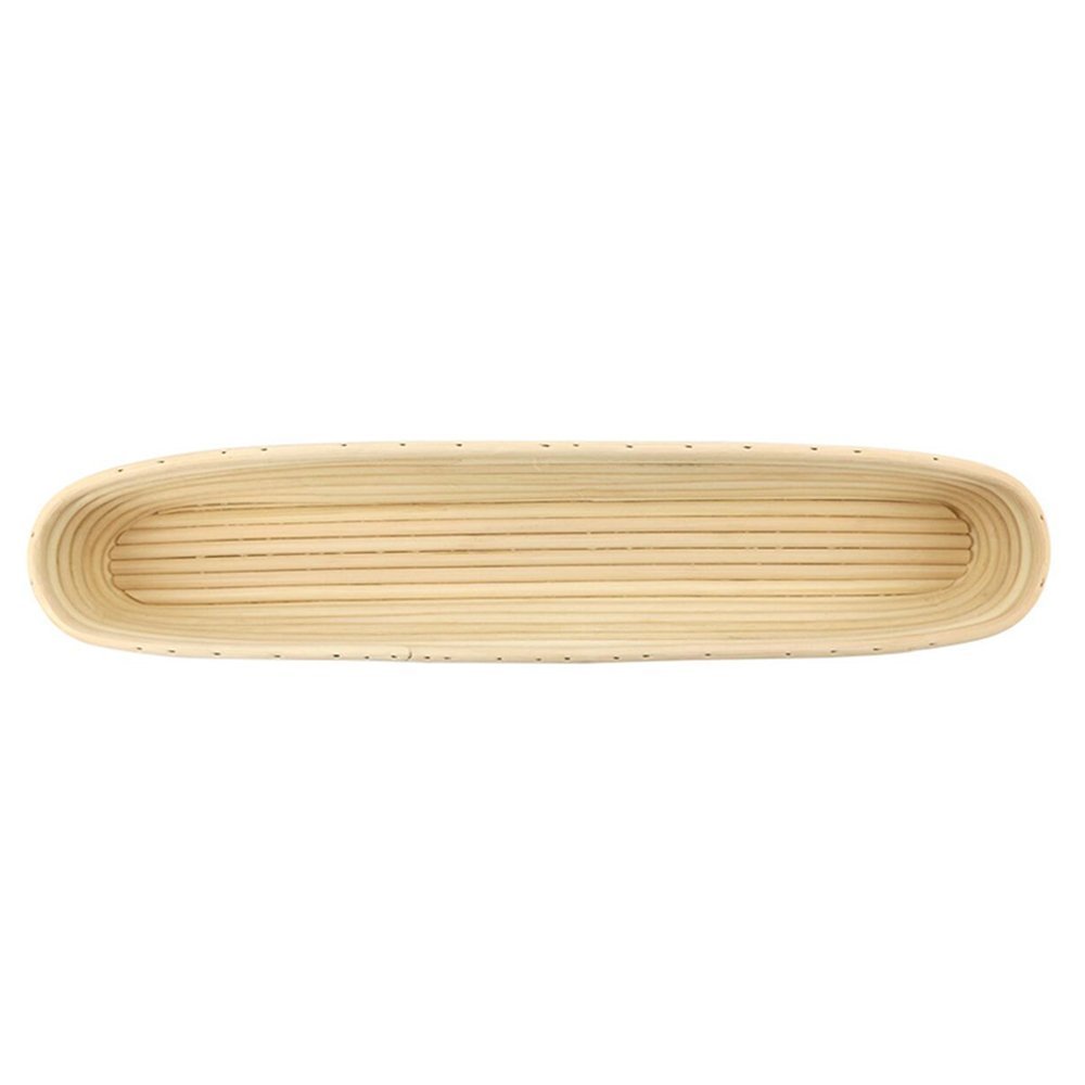 betterjonny – Rund Oval Lang Verschiedene Größen Handwerker Brotform bannetons Brot Teig Proof Rattan Korb & Liner Combo #12 Long 17" (44x9x5cm) nature rattan