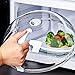ZJDTC Coque de protection anti-chocs avec poignée, Microwave Lid transparent, protection pour plaque microwave et anti-plaque en acier