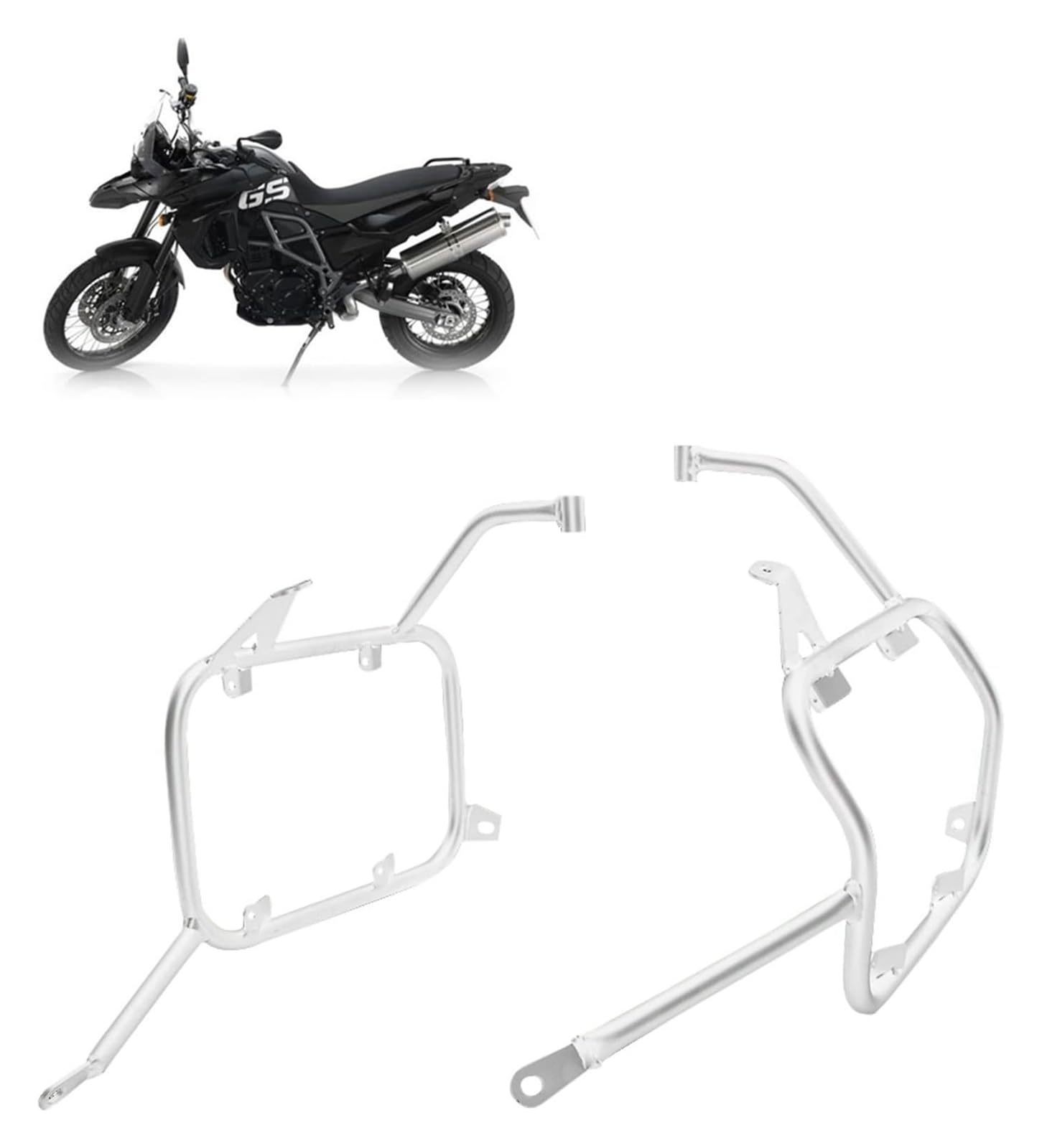 para BMW F800GS F700GS F 800 700 F800 GS 2009-2017, Soporte para Alforjas Laterales, para Traseras para Motocicleta Portapacchi Moto(Panniers Rack b)