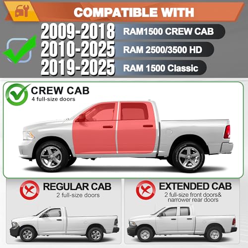 Estribos Laterales para Dodge Ram 1500 Crew Cab 2019-2026 miniatura 2