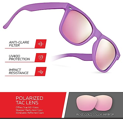 Image of Retro Rewind Polarized Sunglasses for Women Men - UV400 Classic Square Vintage Shades Trendy Unisex Sun Glasses