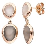 Hochwertige Ohrhänger aus 14 Karat (585) Rotgold gefertigt und mit Legierungsstempel versehen