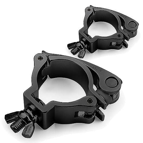 BeamZ BC50B-50 Quick Release Half Coupler Clamps (Set of 2) – Aluminium Lighting Truss Clamps, 100kg Load Capacity, Fits 48-51mm Tube, Stage Lighting Rigging Accessories