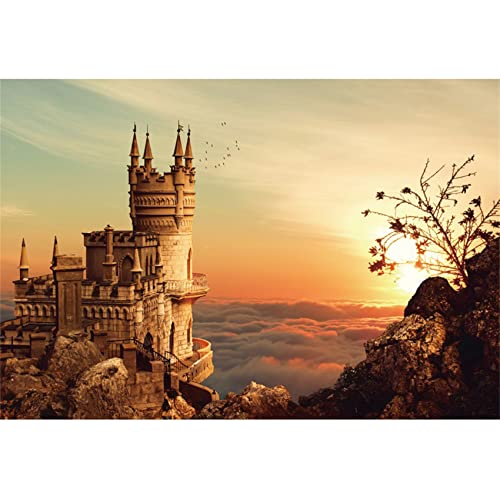 Leyiyi Gothic Castle Backdrop for Photography Studio 5x3ft