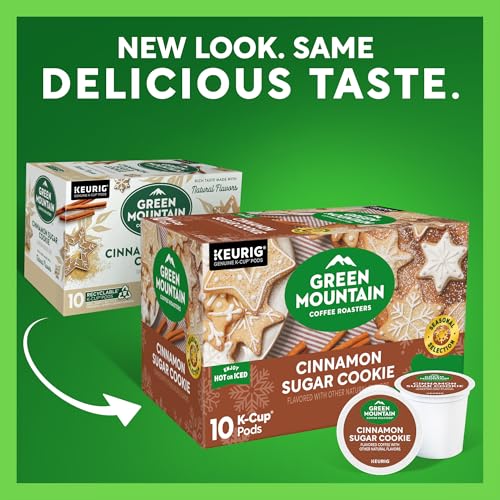 Image of Green Mountain Coffee Roasters Cinnamon Sugar Cookie Coffee, Keurig Single Serve K-Cup Pods, 60 Count