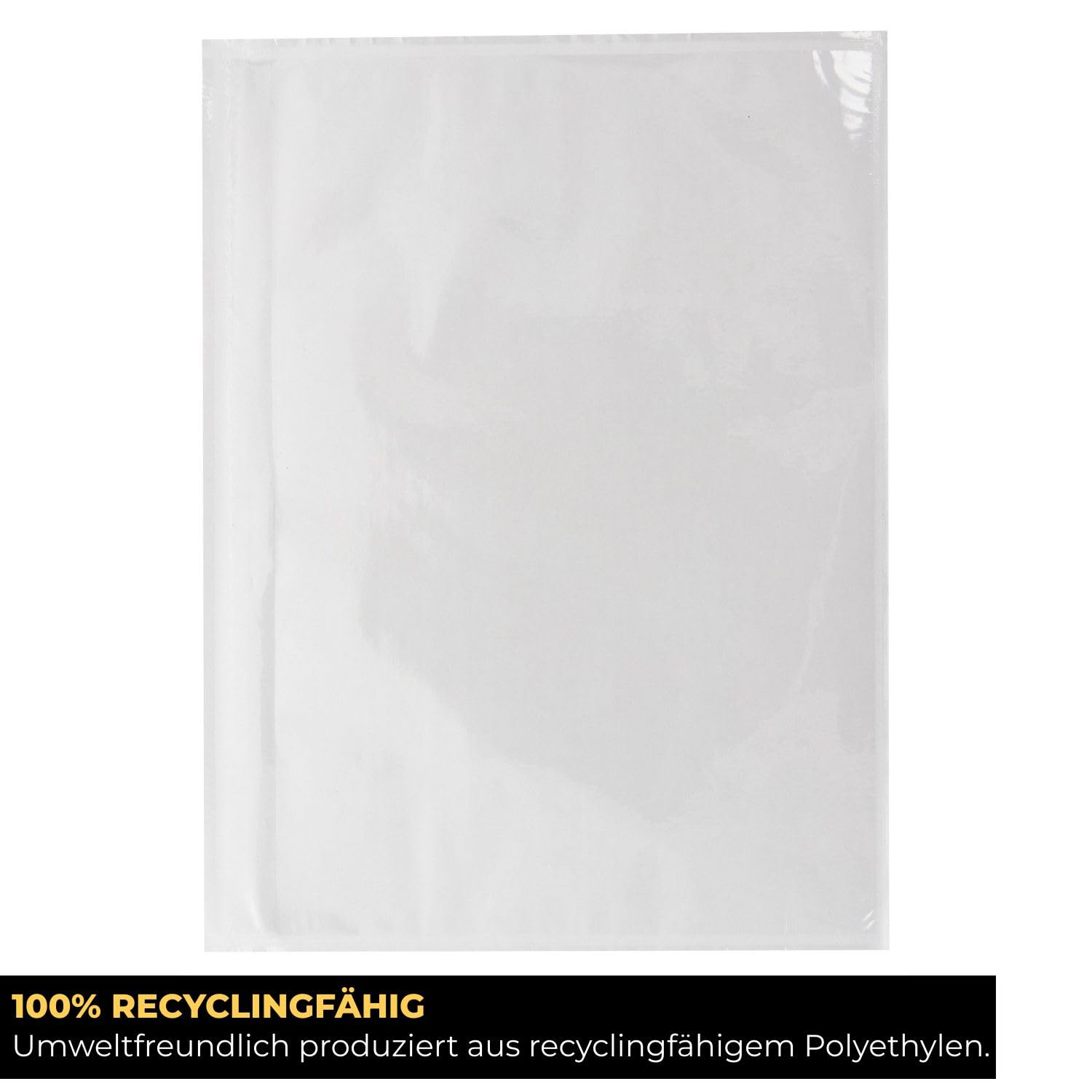 Lieferscheintaschen DIN C5 235x175 mm Transparent 1000 Stück, Dokumententaschen selbstklebend, Rechnungstaschen für A5, LDPE