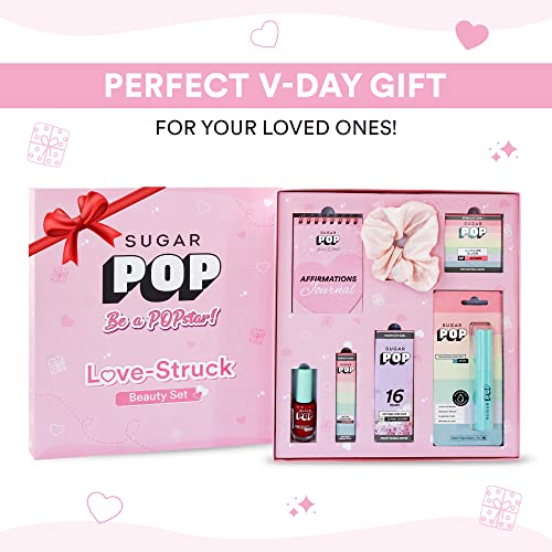 SUGAR POP Love-Struck Beauty Set | 7-in-1 Special Kit with 4 Makeup Essentials + Pocket Perfume + Cute Hair Scrunchie + Affirmations Journal | Makeup Kit for Women - Image 4