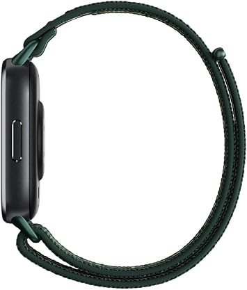 Motorola Moto Watch Fit, Fitness Tracker, GPS, Sleep Monitor, Black Dial & Green Band