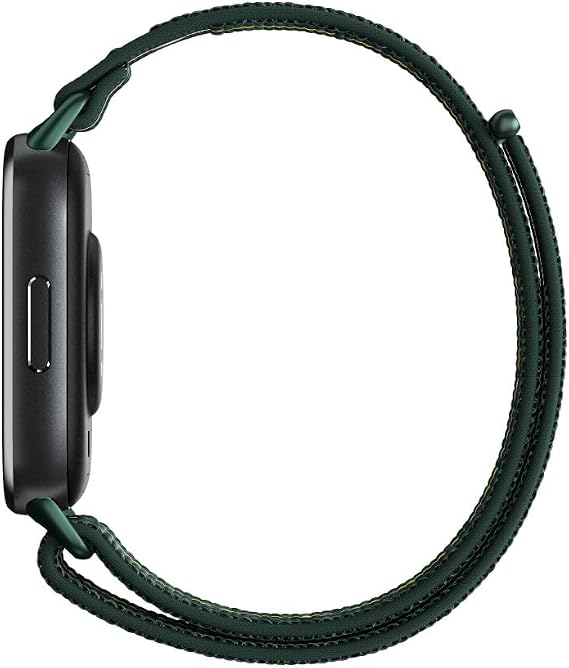 Motorola Moto Watch Fit, Fitness Tracker, GPS, Sleep Monitor, Black Dial & Green Band