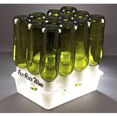FastFerment 1 Drip Beer Bottle Cleaning, Drying and sanitizing, FastRack12 One Rack & One Tray, White Cover