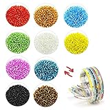 Excelente acabado: estas pequeñas cuentas son exquisitas en mano de obra, cristalinas, brillantes en color, llenas de partículas, redondas y suaves. Son materiales perfectos para manualidades y punto de cruz.