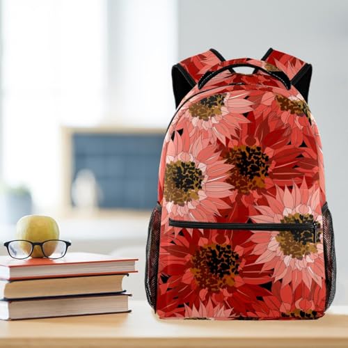 Sac à dos d'école marguerites africaines multicolore 40cm - 5