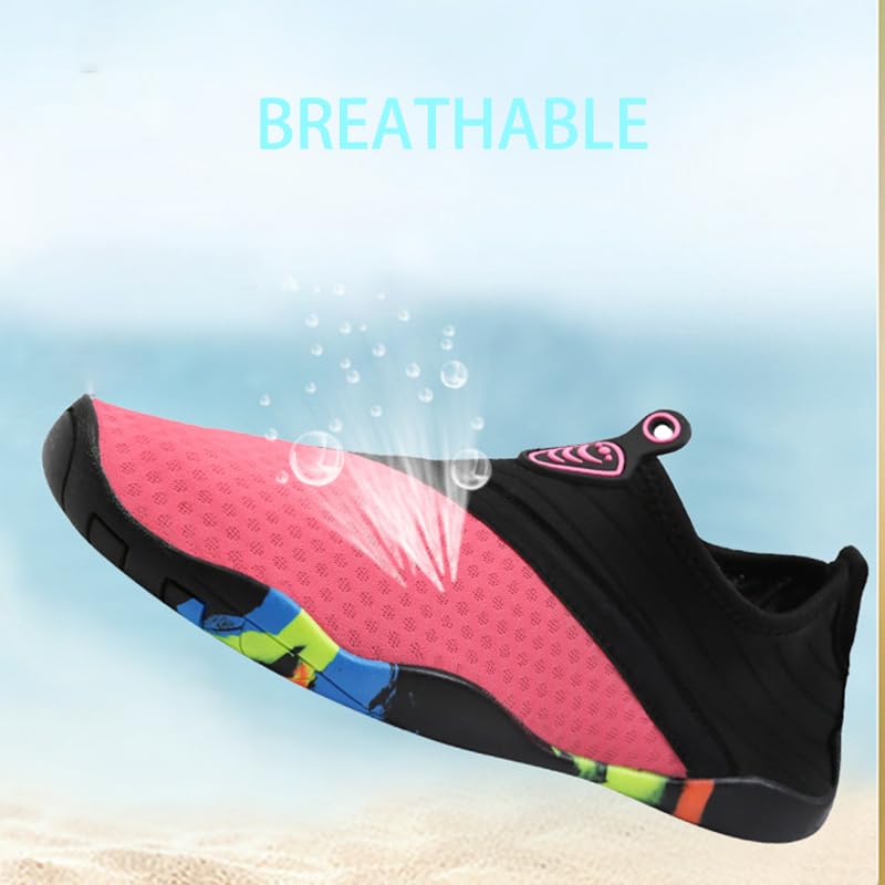 Men Women Water Shoes Barefoot Beach Swim Shoes Quick-Dry for Athletic Hiking River Pool Black3