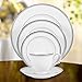 Lenox Pearl Platinum Bone China 5-Piece Place Setting, Service for 1,White -