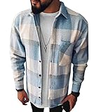 Diseño: camisas a cuadros de franela para hombre blusa de manga larga cuadros clásicos blusas camisa de leñador