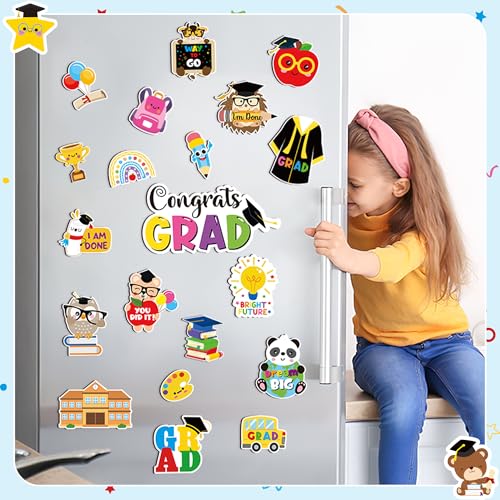 Imanes decorativos graduación kindergarten 20 piezas miniatura 5