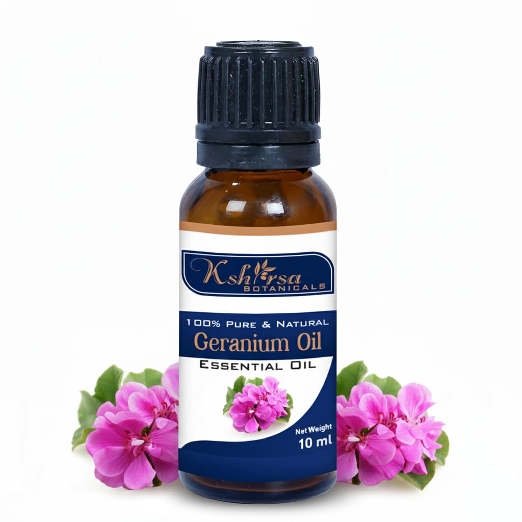 100% Pure&Premium,Geranium Essential Oil(Pelargonium Graveolens)For Lightening Scars And Marks,Controls Acne,Nourishes Scalp,Strengthens Hair Roots-Steam Distilled(10 Ml)-image-33