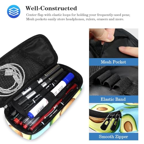 Sac à dos avocat avec trousse ensemble de cartables scolaires grand format pour enfants - 5