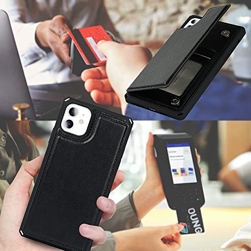 Coque cuir PU iPhone 11 premium anti-choc et compartiment carte haut de gamme - 7
